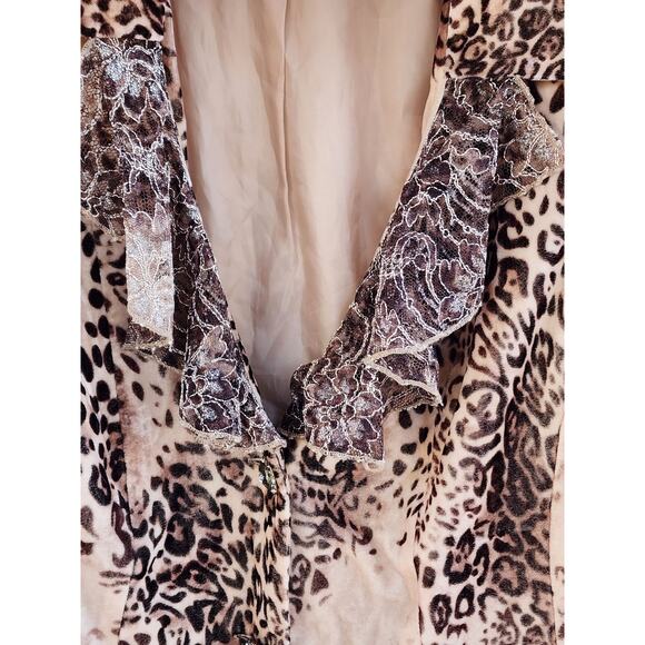 Nancy Bolen Pink Leopard Lace Jacket – Mobwife Glam Western Diva S - Picture 13 of 15